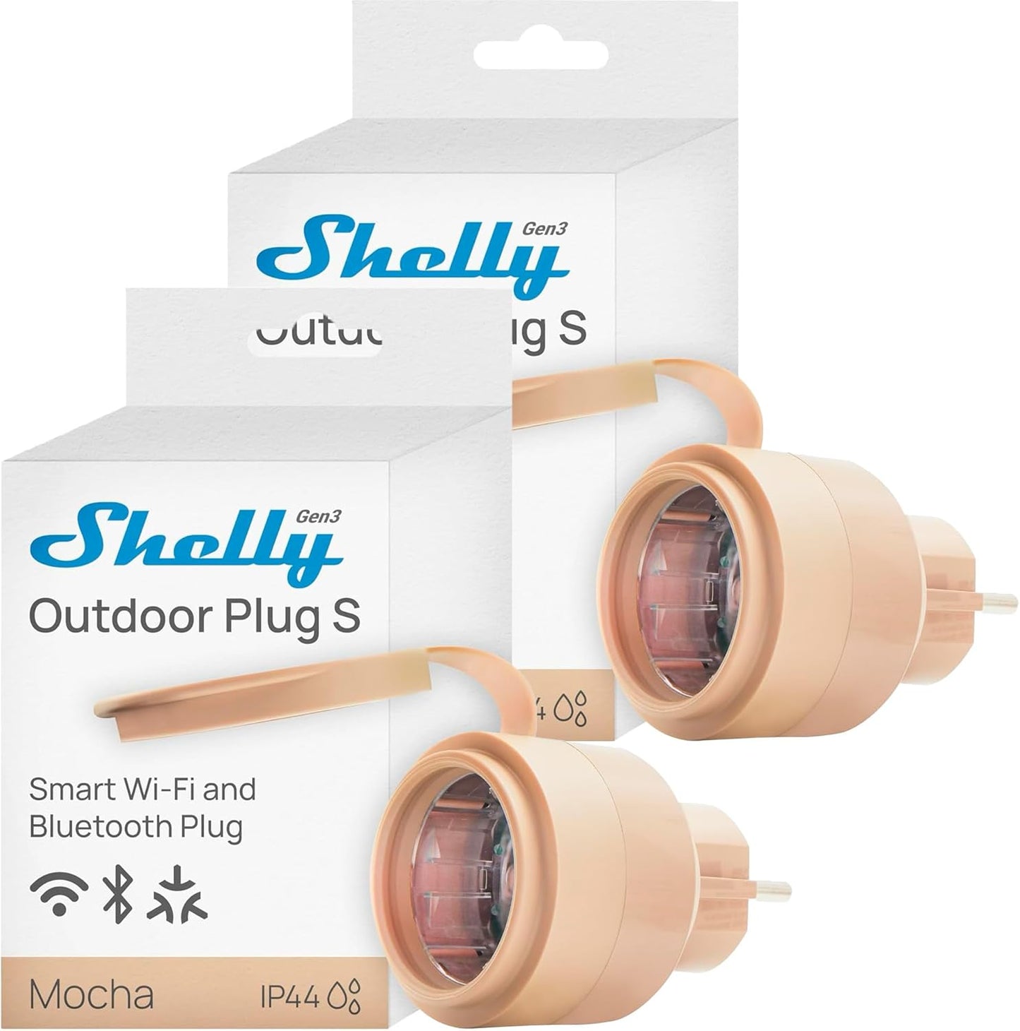 Shelly Power StrShelly Outdoor Plug S Gen3 Dopplepack