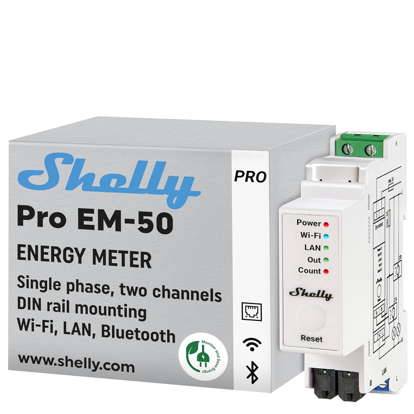 Shelly Pro EM-50 – Energiezähler für PV & Überschusssteuerung