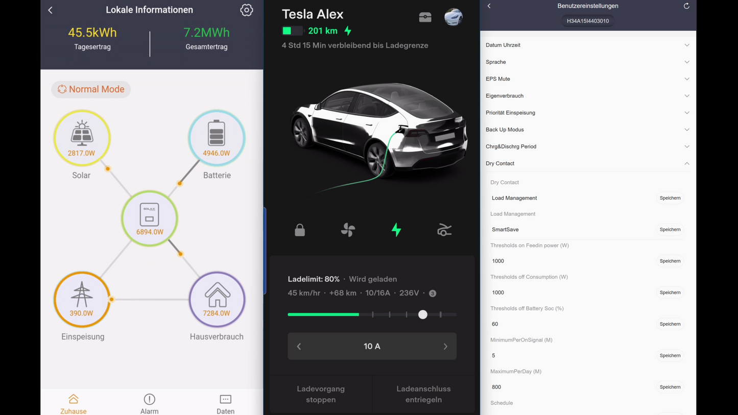 externe Geräte steuern mit dem Solax