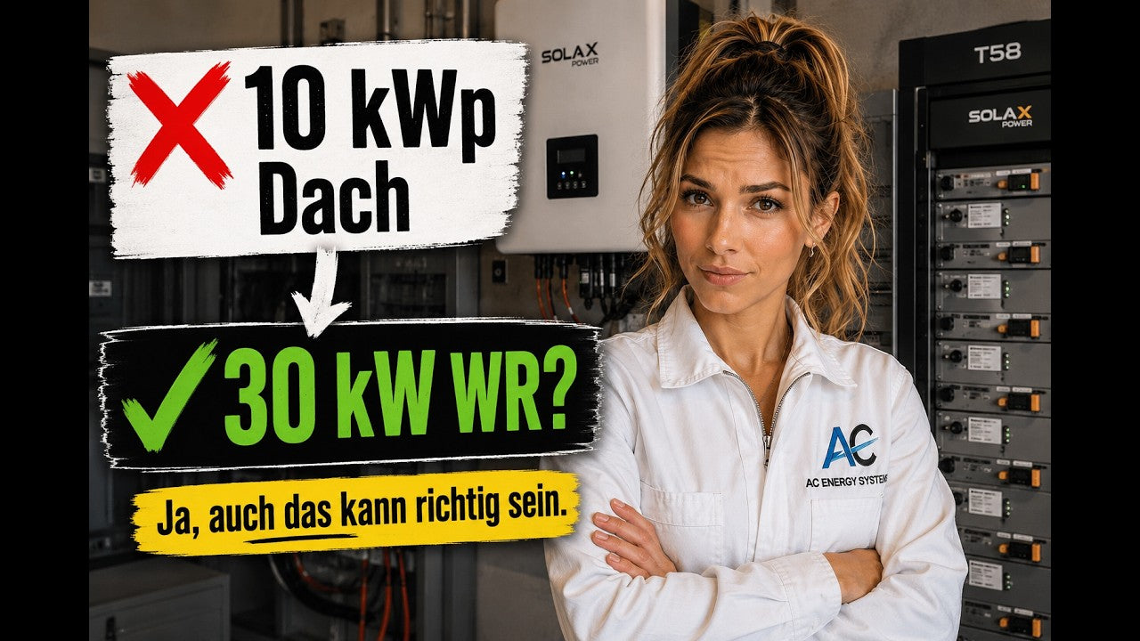 Wechselrichter richtig dimensionieren - Der größte Planungsfehler bei Hybridwechselrichtern