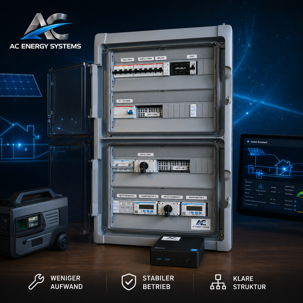 AC Energy Standard – 25 A – 6 mm² – 12 V – für SolaX Hybridanlagen