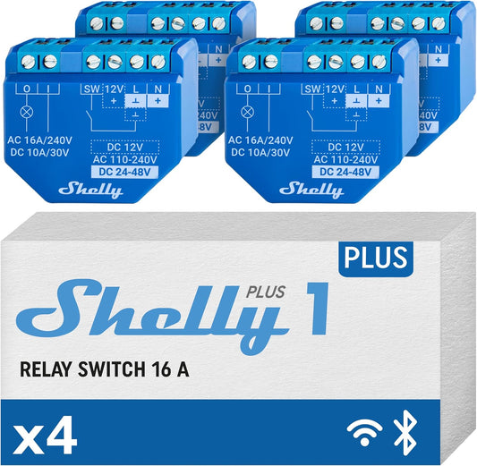 Shelly Plus 1 – Smarter Relais-Schalter für Home Automation