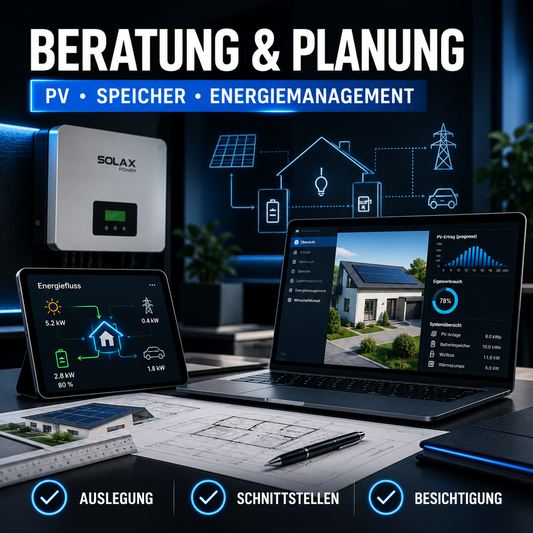 Beratung & Anlagenplanung – PV, Speicher & Energiemanagement