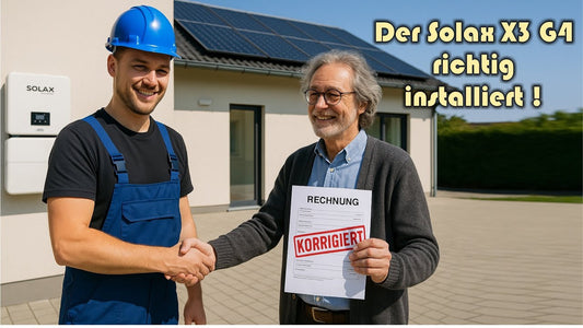 Notstrom ohne Aufpreis ! So geht's mit dem Solax X3 G4 richtig!