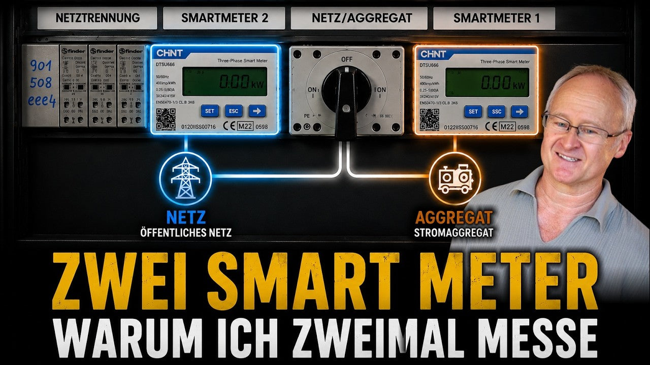 Stromaggregat am Hybridwechselrichter: Warum ich zwei Smart Meter verwende