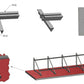 Montagedreieck 15 Grad - vertikal 1400 x 1352 x 374